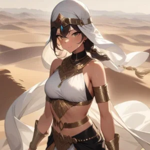 Anime Frau in der wüste cover bild für den beat deep